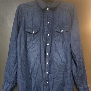 Torrid Dark Blue Denim Shirt